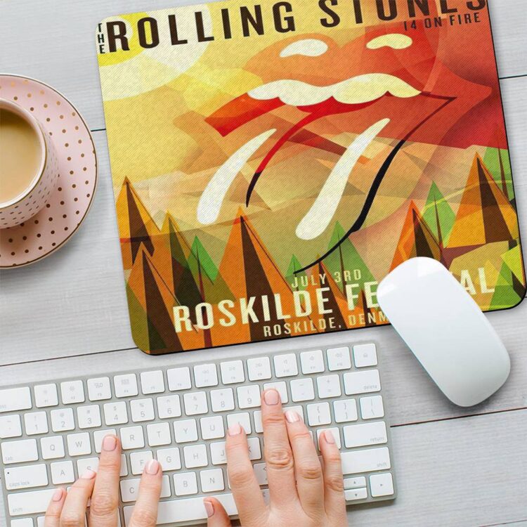 Rolling Stones 14 On Fire Roskilde Mouse Pad