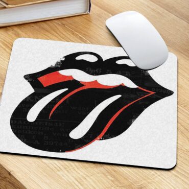 The Rolling Stones Black Tougue Grunge Style Milwaukee Mouse Pad