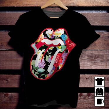 Rolling Stones Floral Tongue Shirt