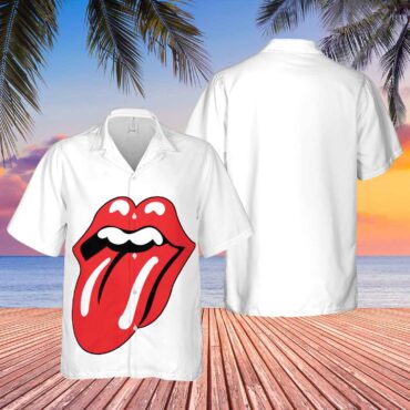 The Rolling Stones Big Tongue Hawaiian Shirt