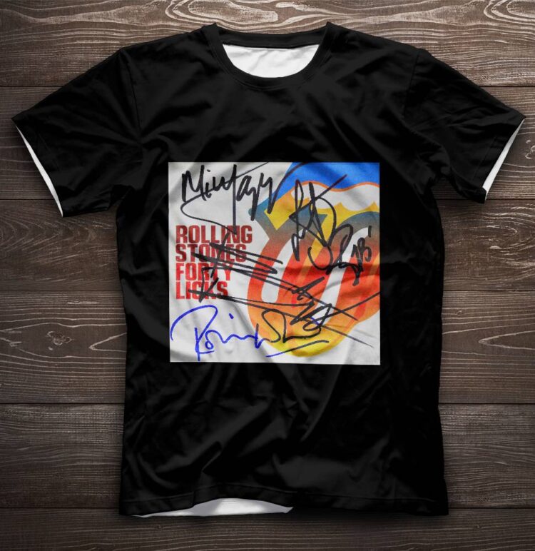 The Rolling Stones Forty Licks Signature Shirt - Limited