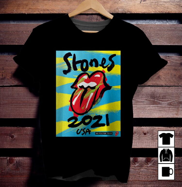 Rolling Stones No Filter 2021 Admat Lithograph Shirt