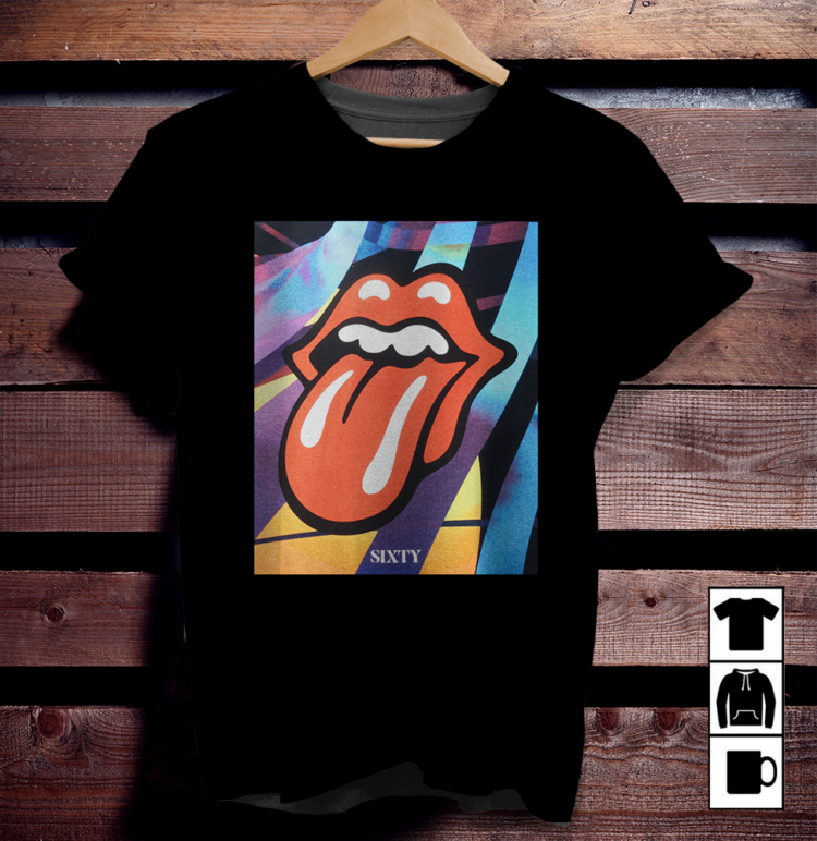 The Rolling Stones Sixty Box Graphic Europe Tour Shirt