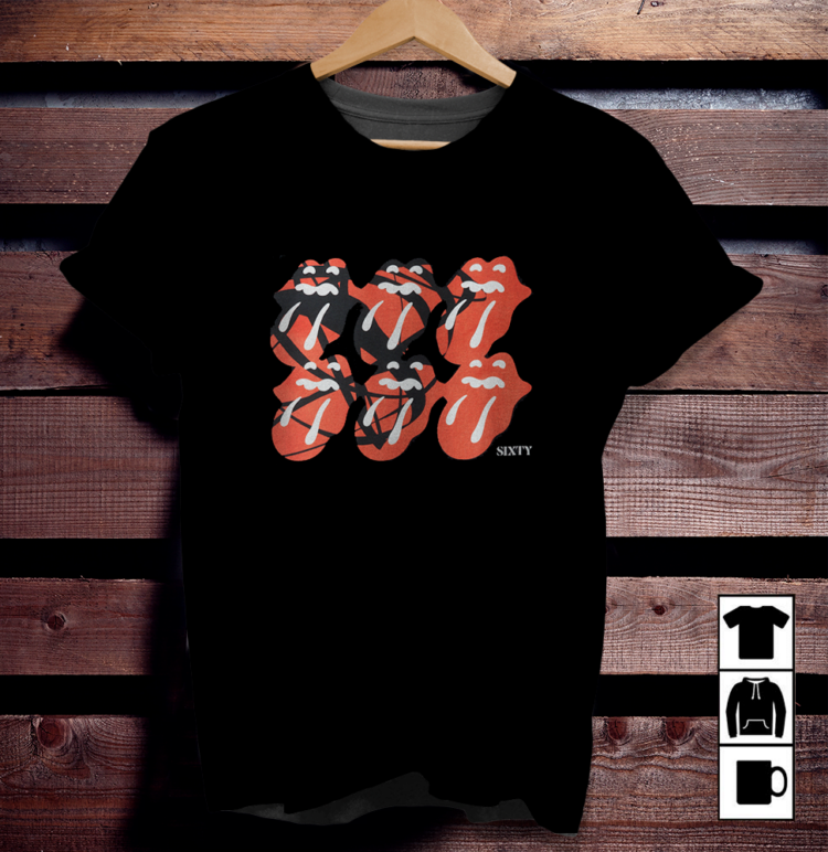 The Rolling Stones Sixty Multi Tongue Tour Shirt