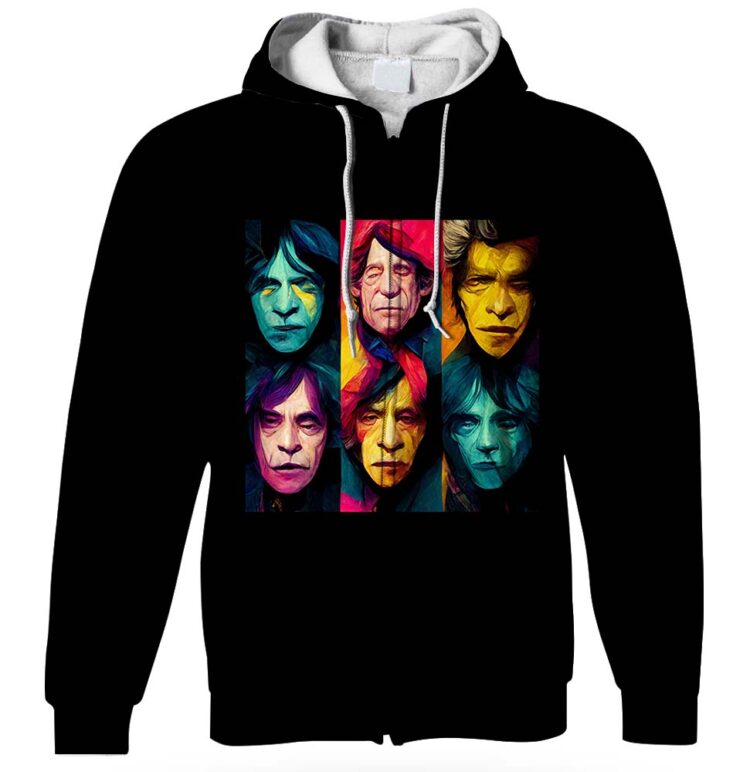 The Rolling Stones Band Oil Paint Shirt