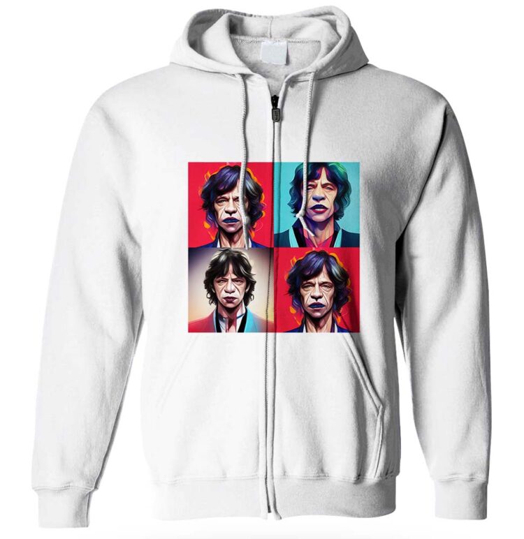 The Rolling Stones Mick Jagger Gentle Oil Paint Shirt