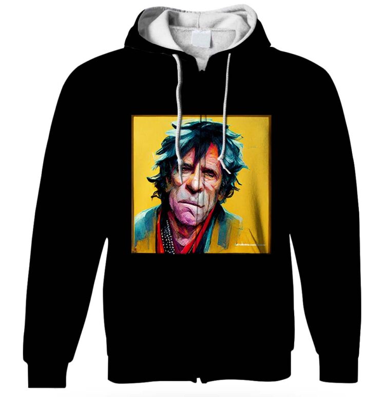 The Rolling Stones Keith Richards Oil Paint Shirt