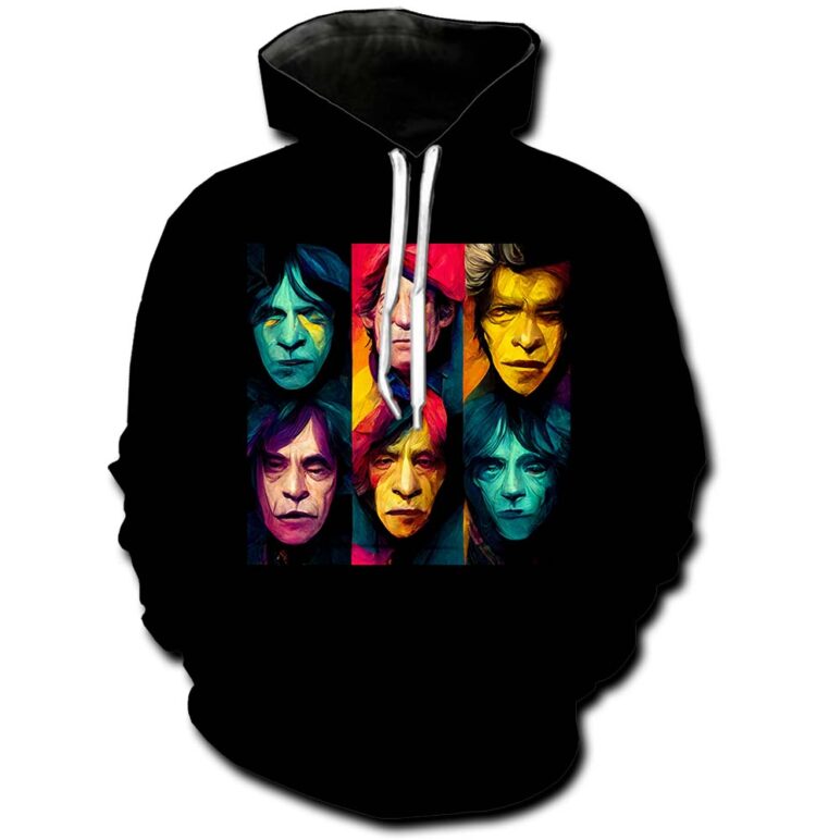 The Rolling Stones Band Oil Paint Shirt