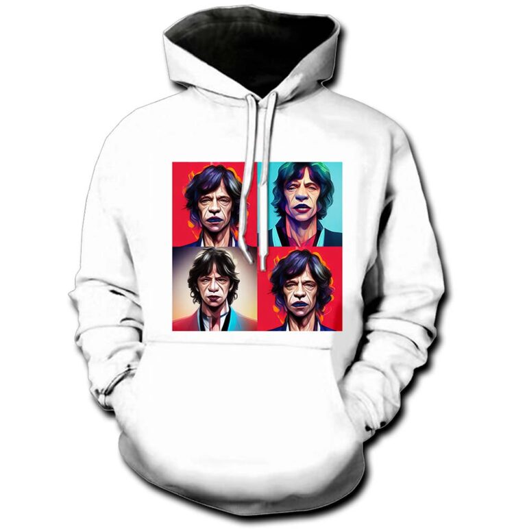 The Rolling Stones Mick Jagger Gentle Oil Paint Shirt