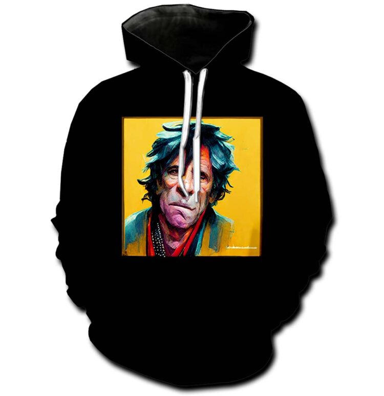 The Rolling Stones Keith Richards Oil Paint Shirt