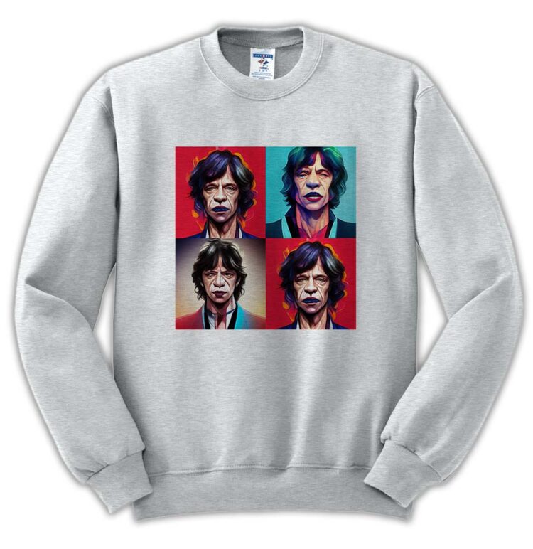 The Rolling Stones Mick Jagger Gentle Oil Paint Shirt