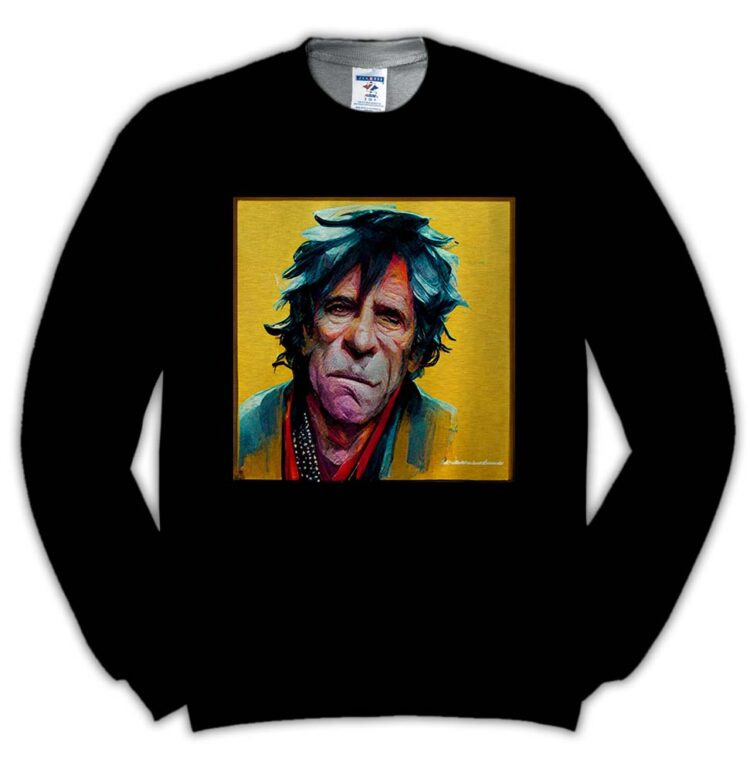 The Rolling Stones Keith Richards Oil Paint Shirt