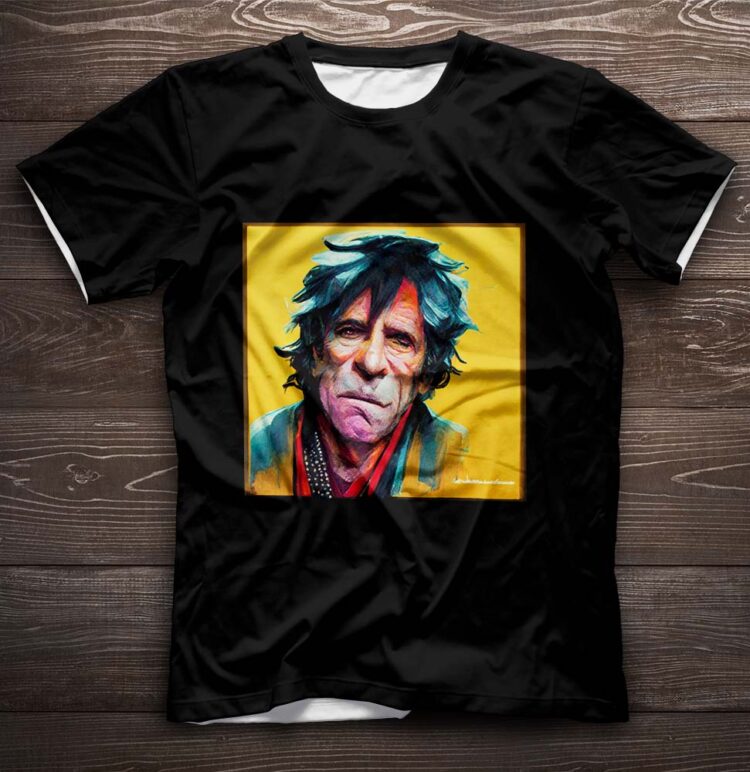 The Rolling Stones Keith Richards Oil Paint Shirt