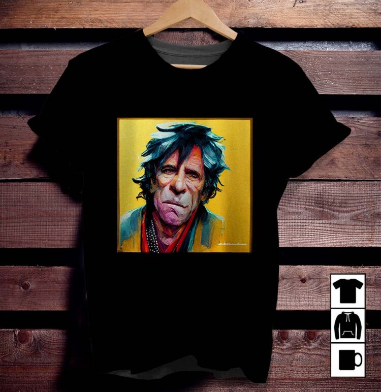 The Rolling Stones Keith Richards Oil Paint Shirt