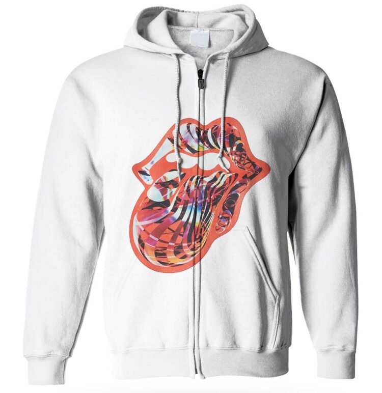 The Rolling Stones Red Psychedelic Big Tongue Shirt