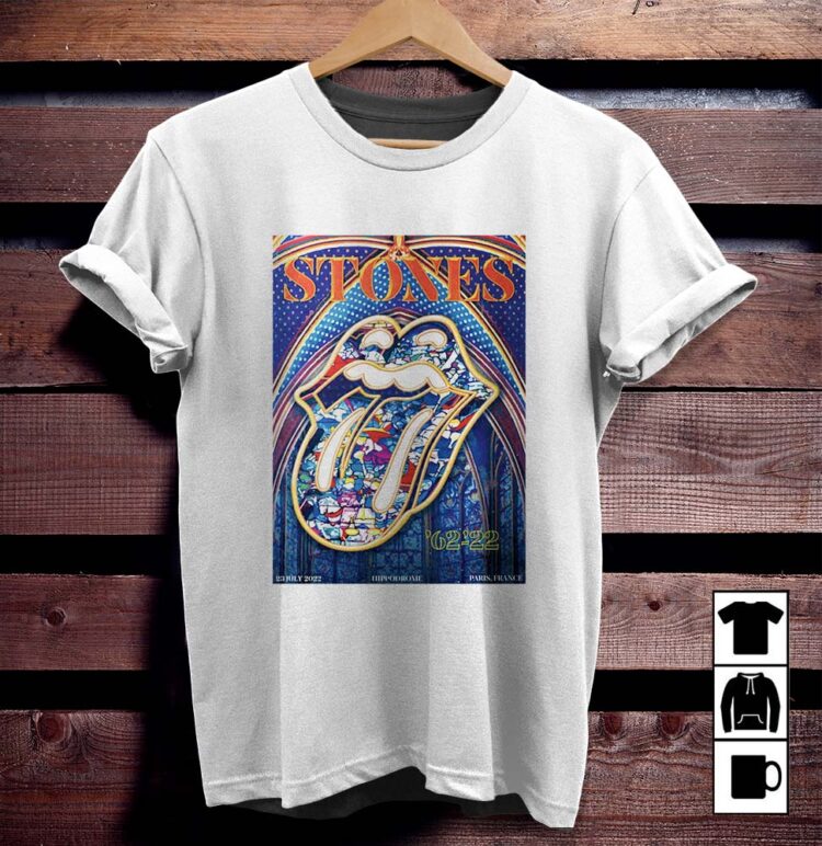 The Rolling Stones Paris SIXTY Tour 2022 Big Tongue Shirt