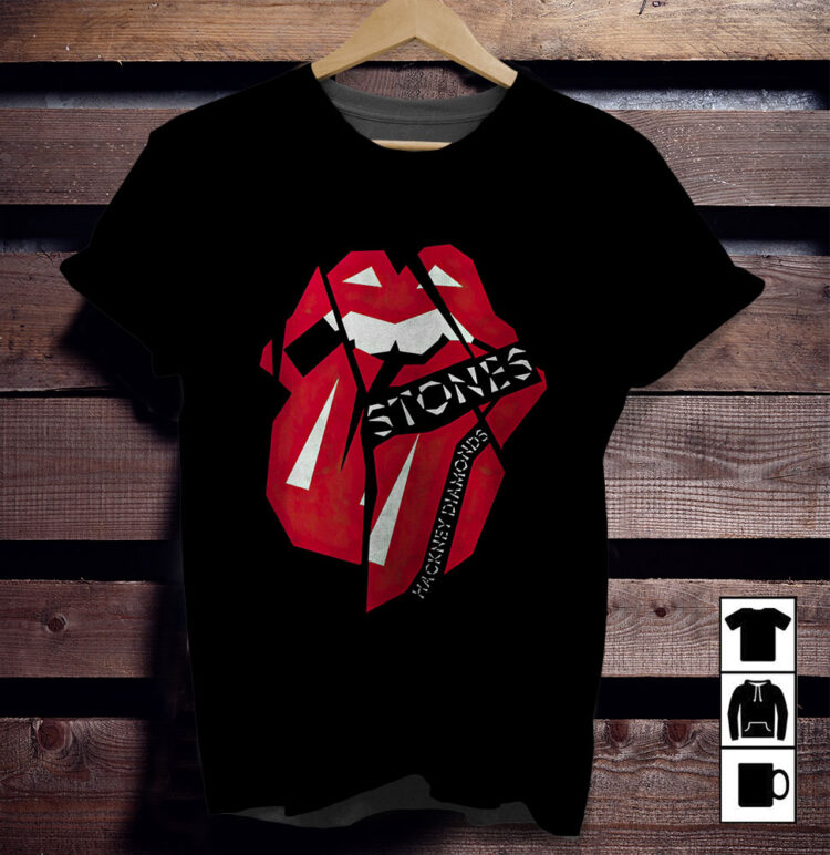 The Rolling Stones Hackney Diamond Red Tongue Shirt